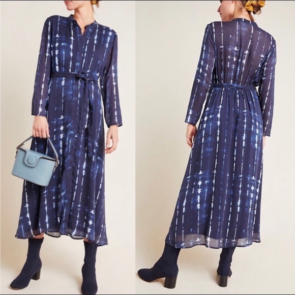 cloth & stone Dresses & Skirts - Cloth & Stone Tie-Dye Midi Dress XS